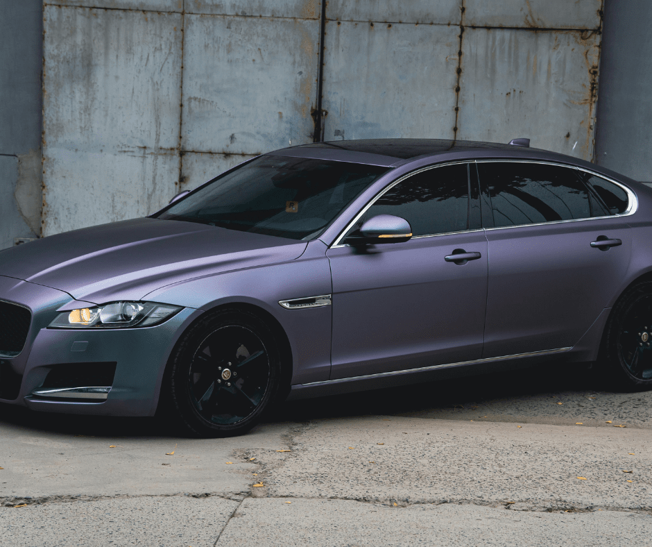 Car with iridescent vinyl wrap from Alamo Auto Aesthetics in San Antonio