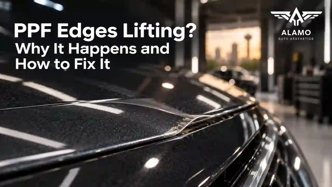 PPF edges lifting on a vehicle in San Antonio, TX — causes and professional repair tips